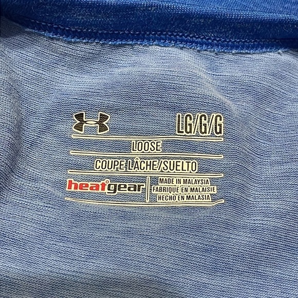 Under Armour Blue Loose Fit Short Sleeve Shirt - Picture 4 of 7